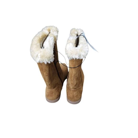 Faux Leather Brown Boot Cat and Jack Girls Size 5 NEW with Tags - Picture 3 of 5